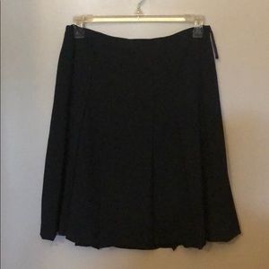 Anne Klein Black Pleated Skirt Sz 10